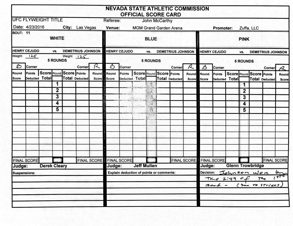 Judges Scorecard